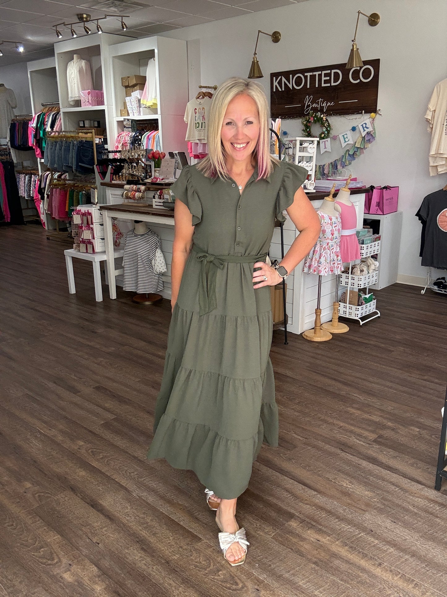 The Goldie Dress- Green