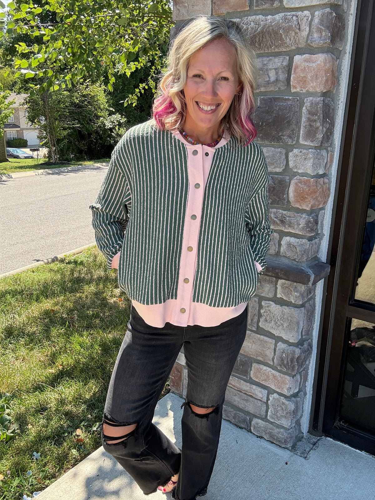 Pretty In Stripes Cardigan