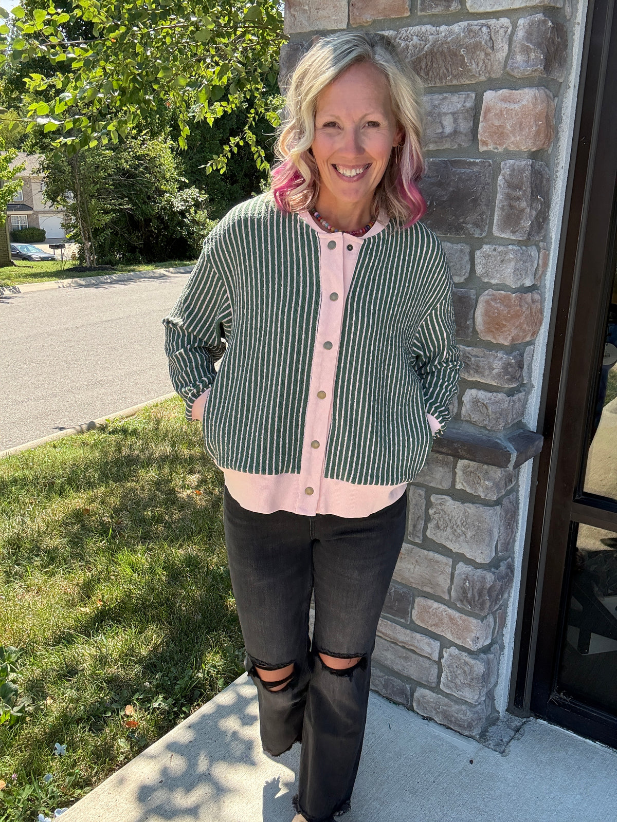 Pretty In Stripes Cardigan