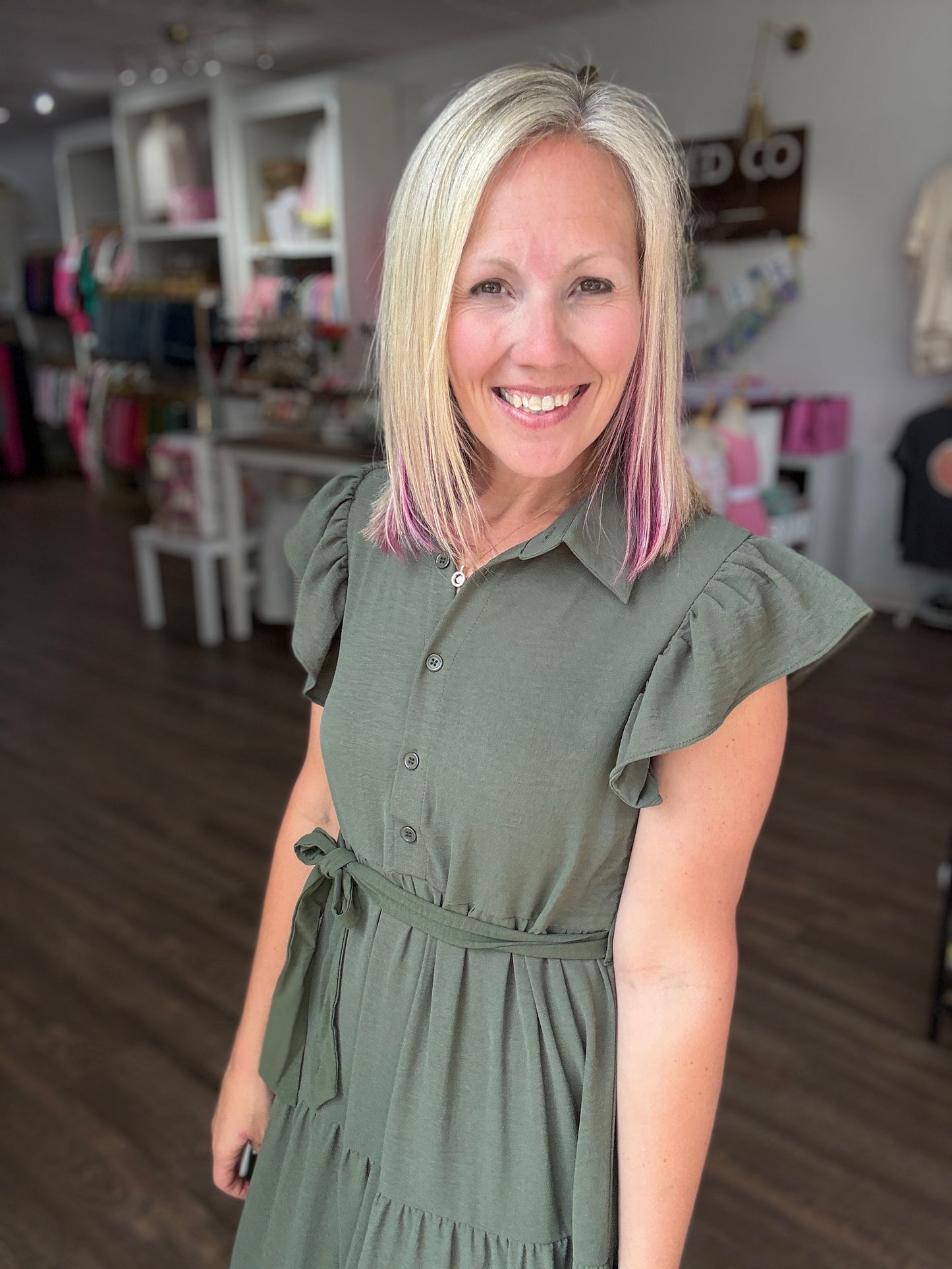 The Goldie Dress- Green