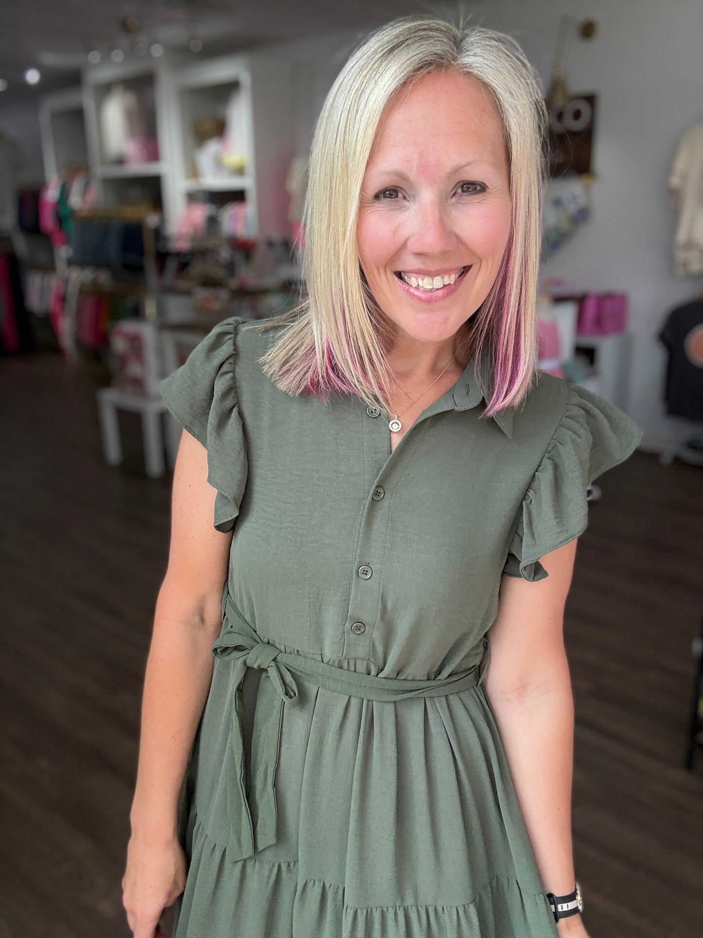 The Goldie Dress- Green