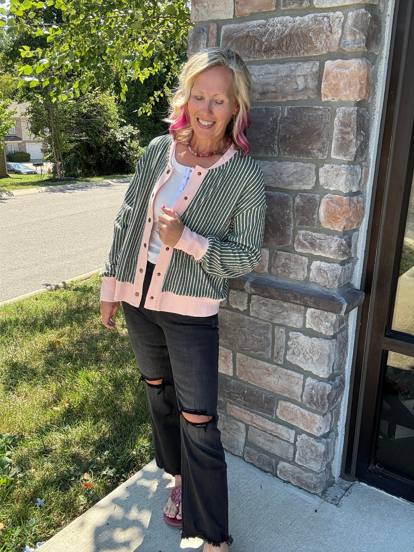 Pretty In Stripes Cardigan