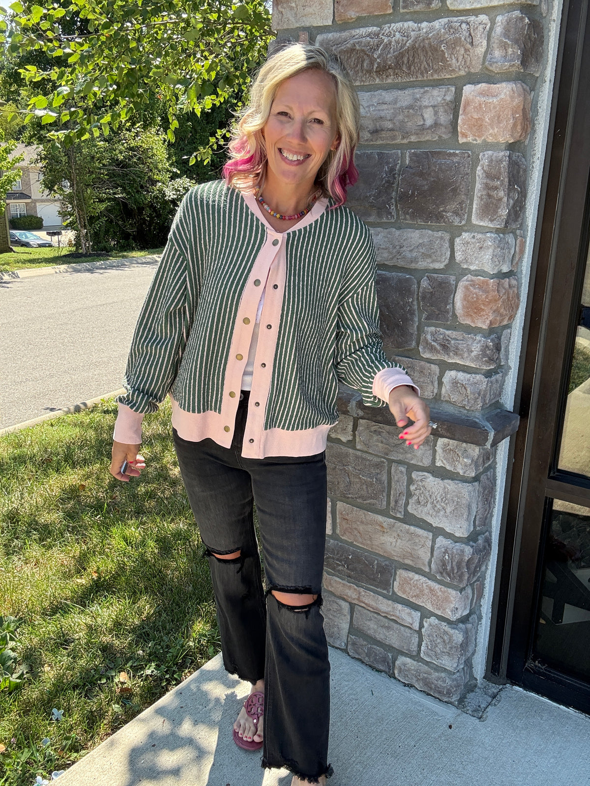 Pretty In Stripes Cardigan