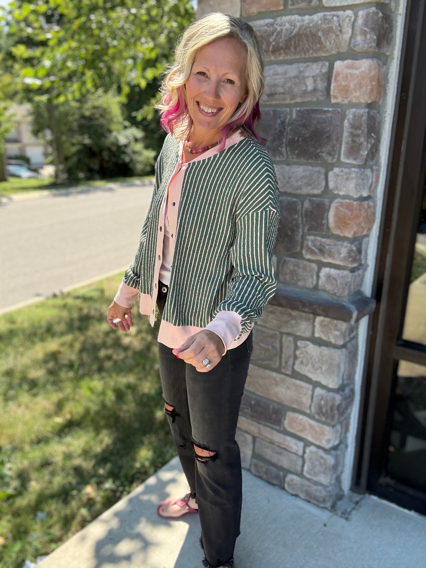 Pretty In Stripes Cardigan