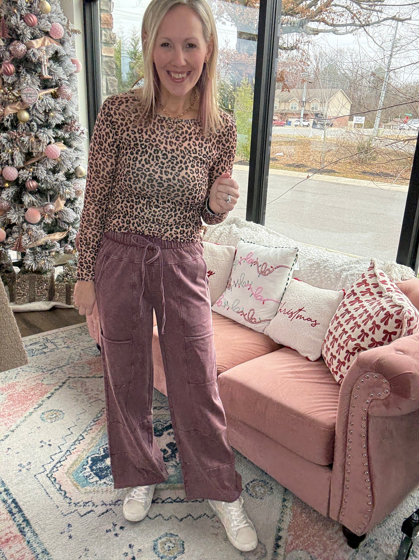 Daydream Pocket Pant- Wine
