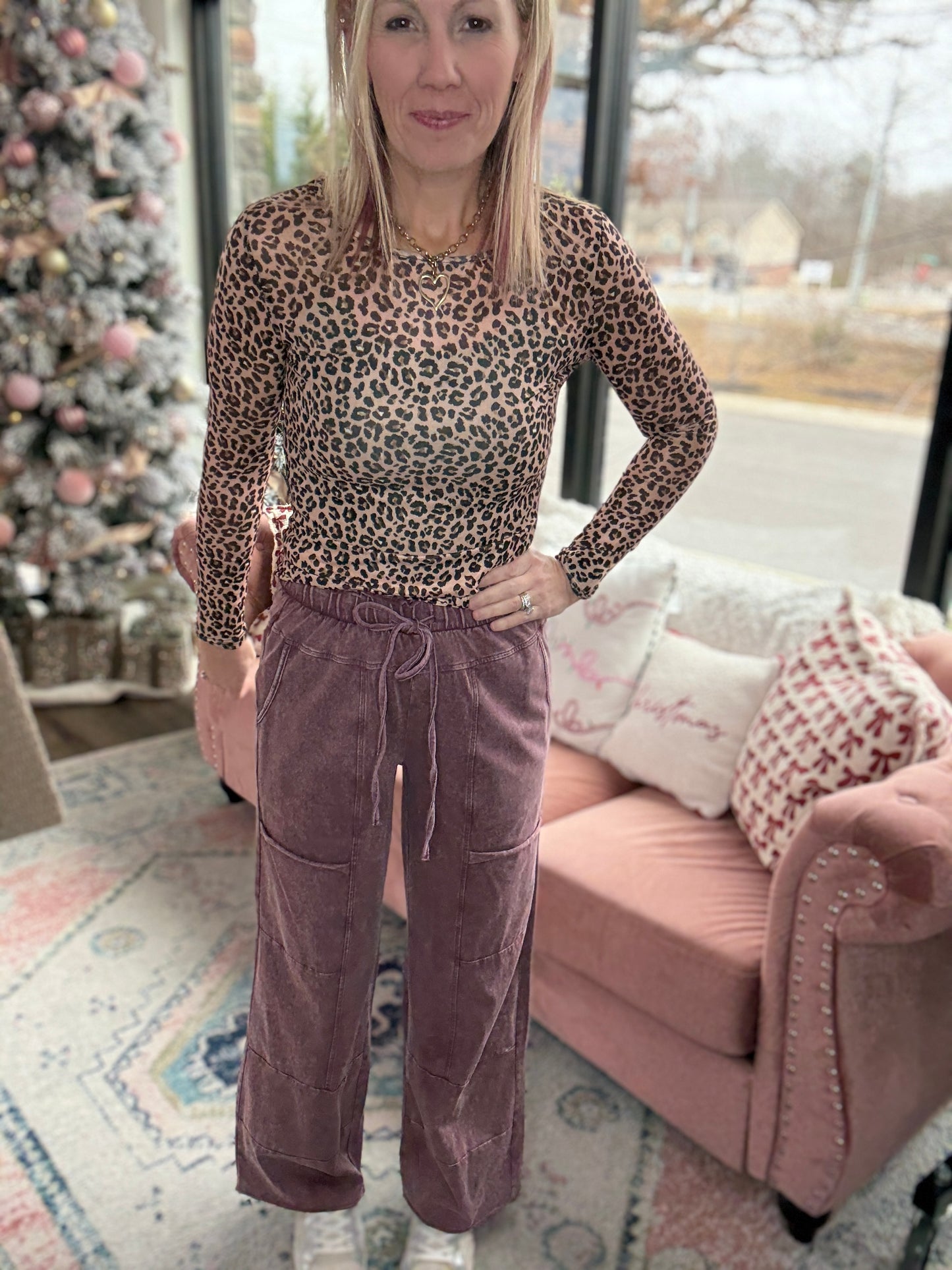Daydream Pocket Pant- Wine