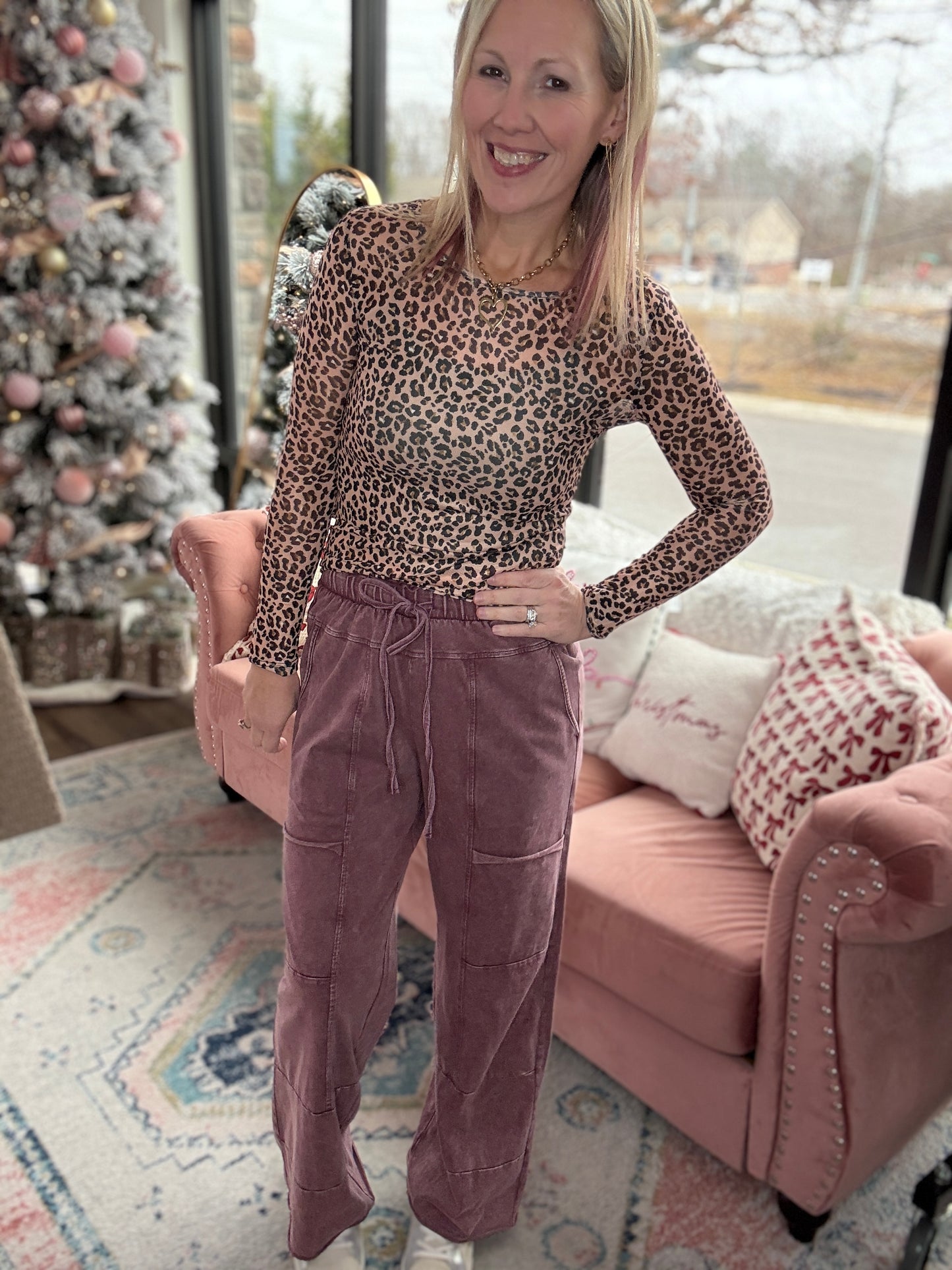 Daydream Pocket Pant- Wine
