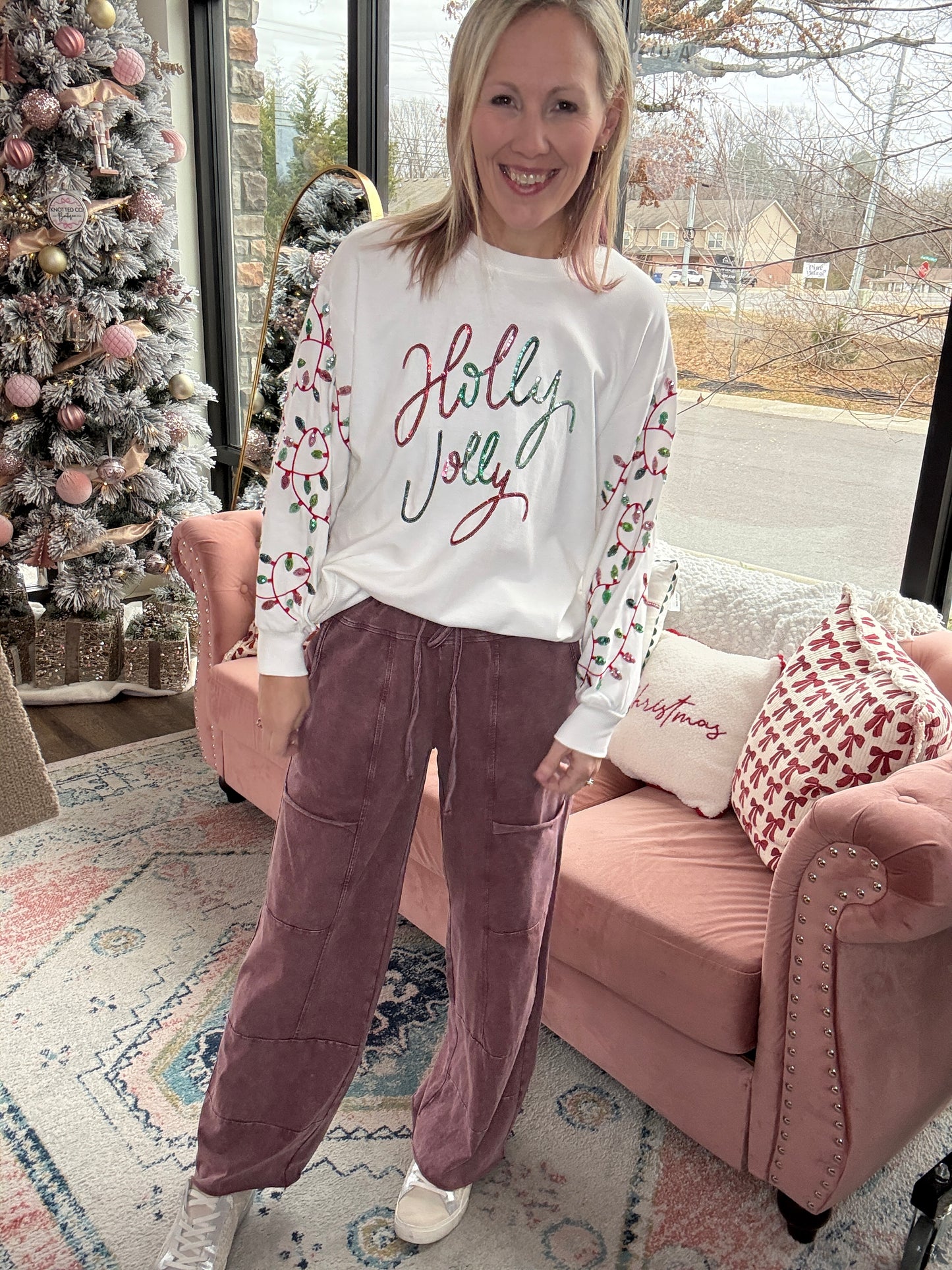 Daydream Pocket Pant- Wine