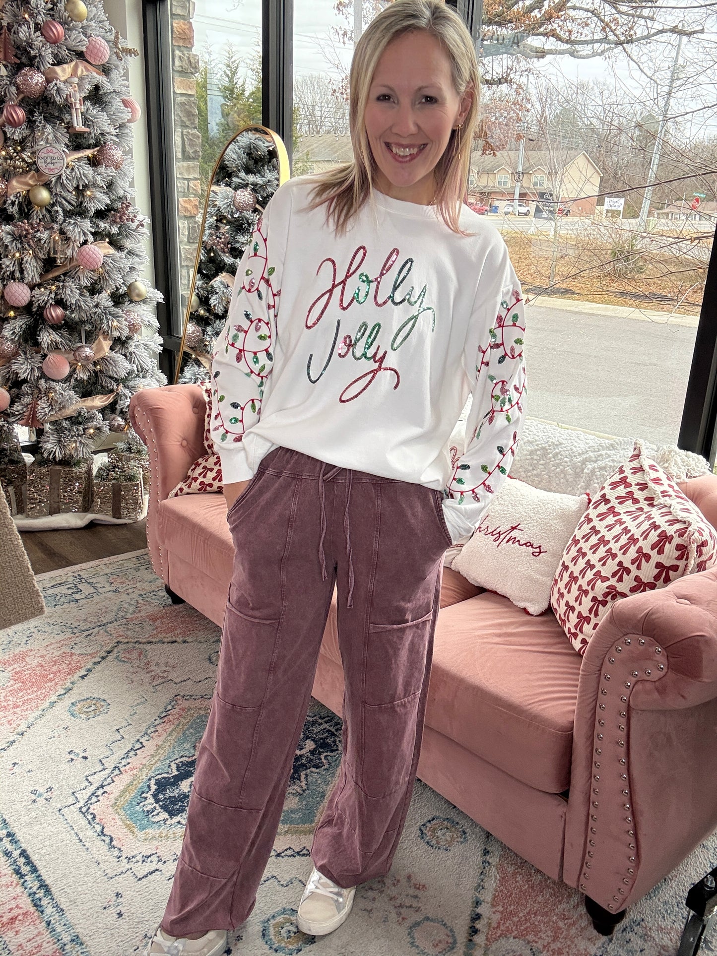 Daydream Pocket Pant- Wine