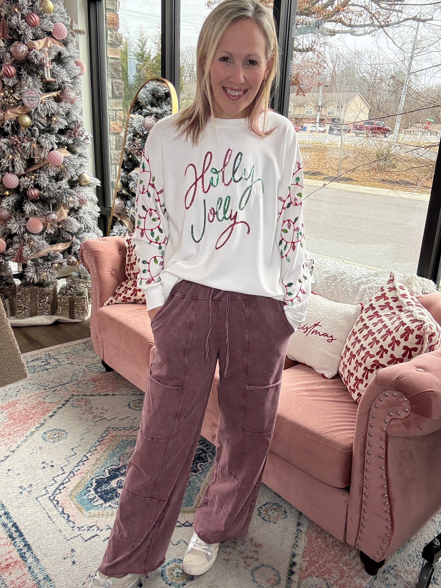 Daydream Pocket Pant- Wine