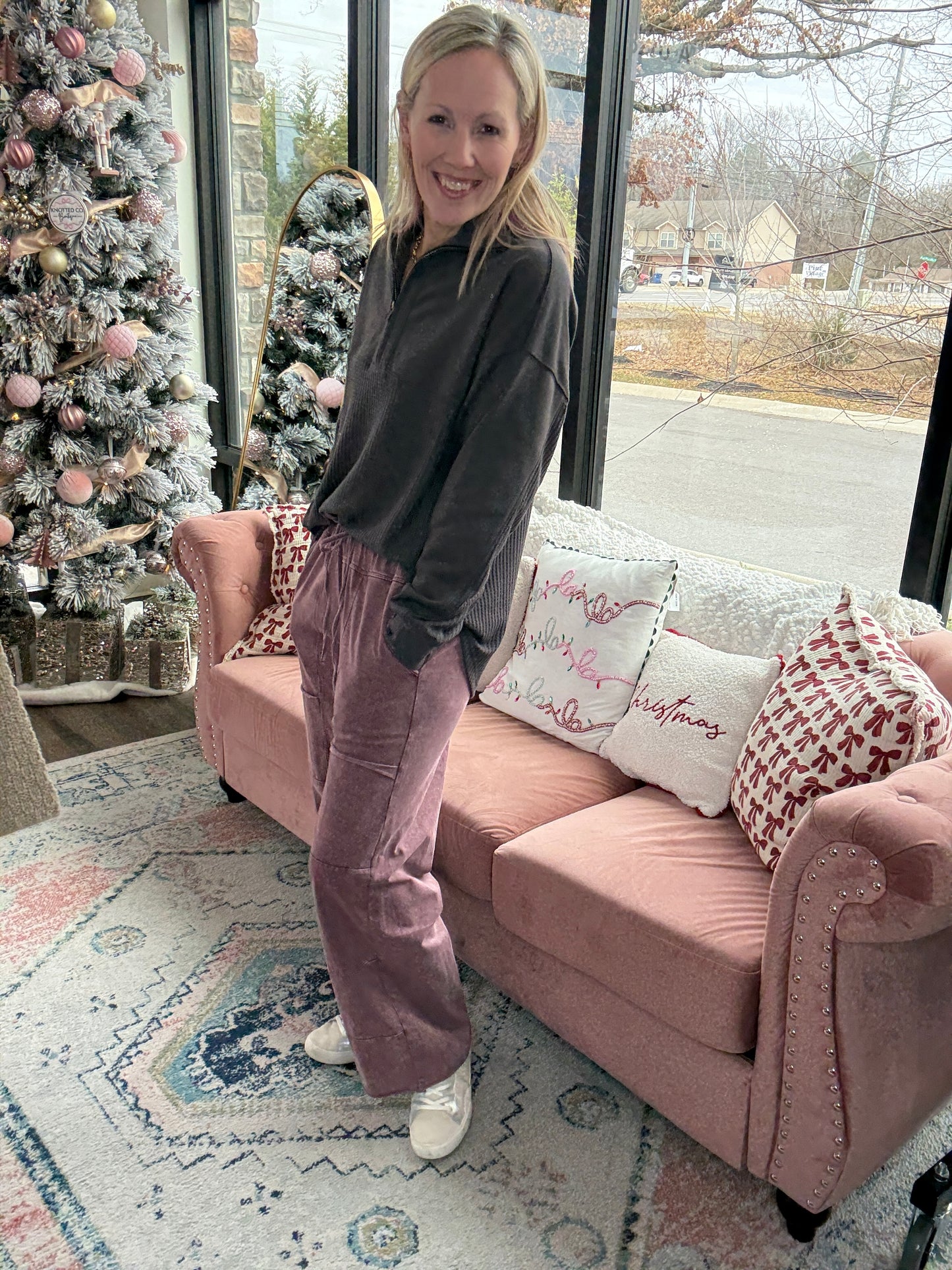 Daydream Pocket Pant- Wine