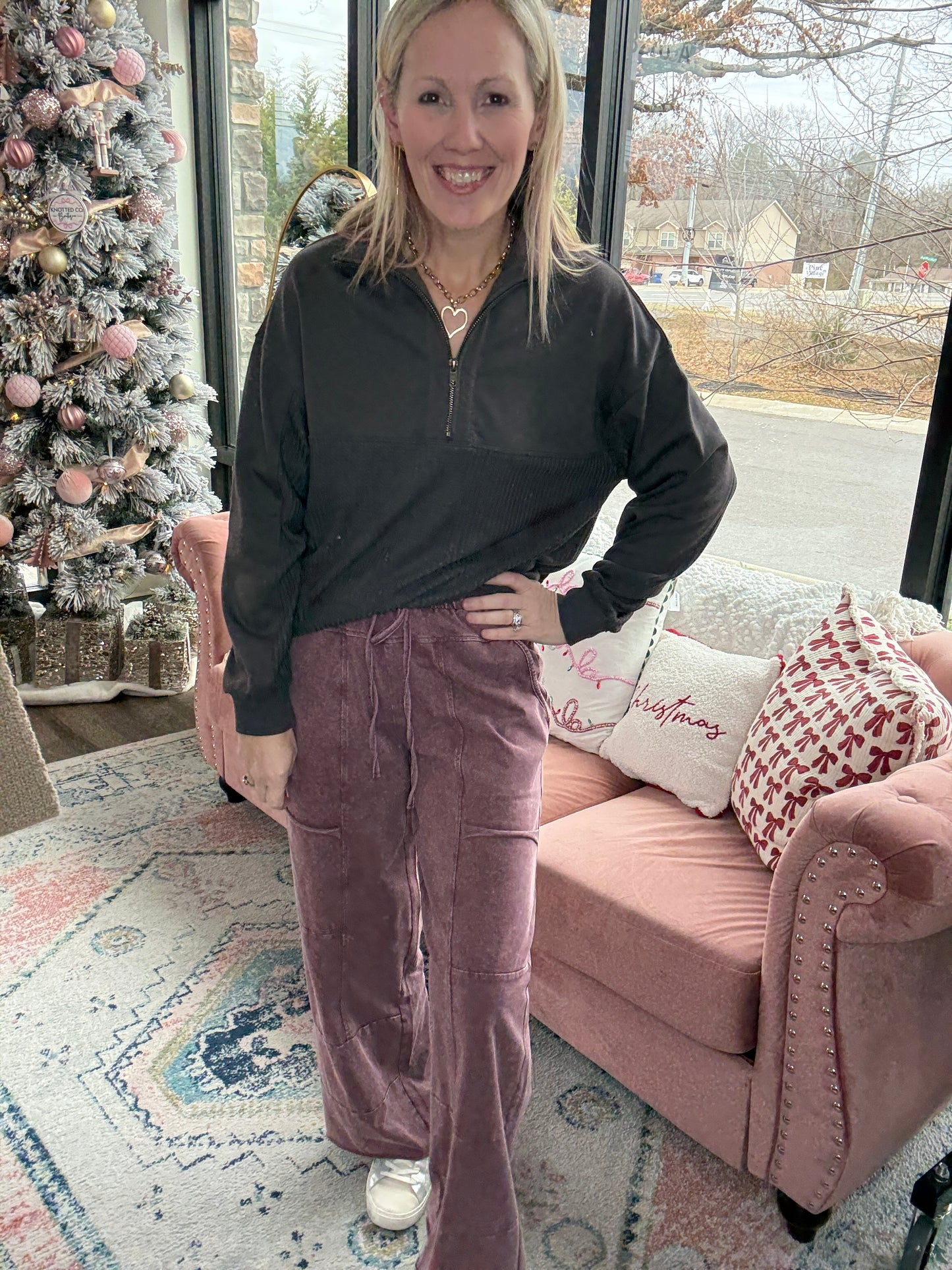 Daydream Pocket Pant- Wine