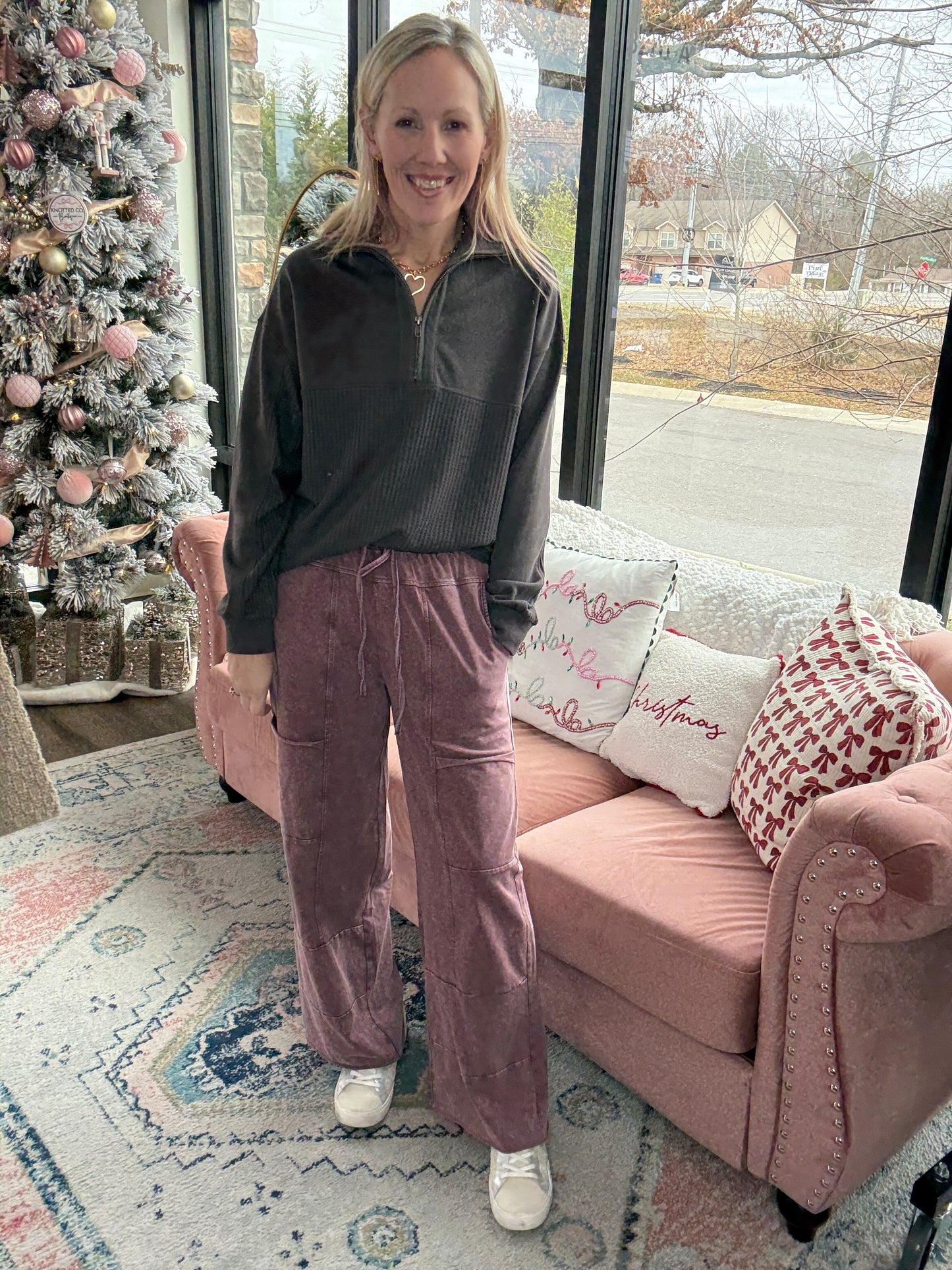 Daydream Pocket Pant- Wine