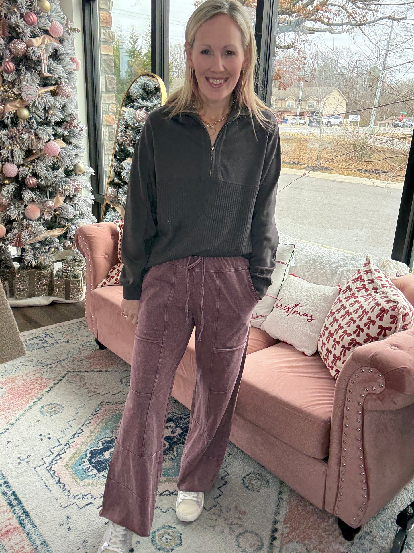 Daydream Pocket Pant- Wine
