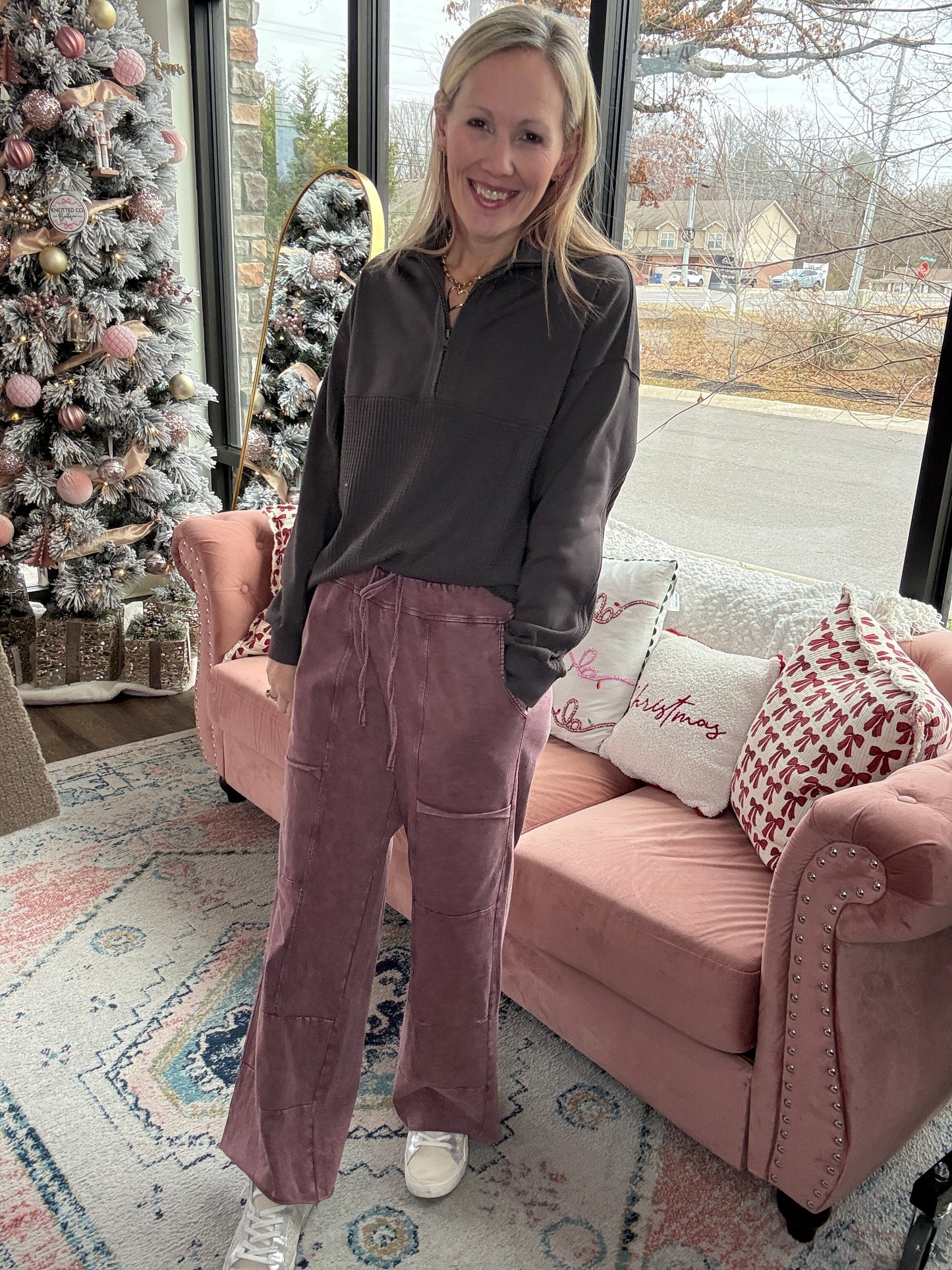 Daydream Pocket Pant- Wine