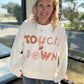 Touchdowns & Bows Sweatshirt- White