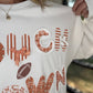 Touchdowns & Bows Sweatshirt- White