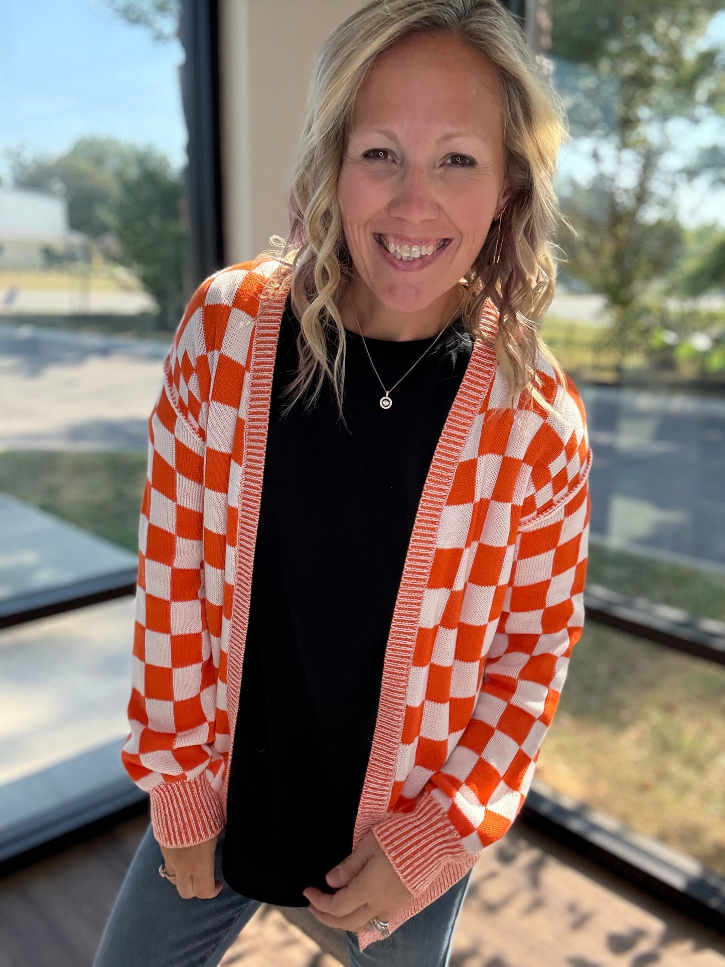 Vols Checkered Cardigan