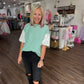 Spring Patchwork Top- Green
