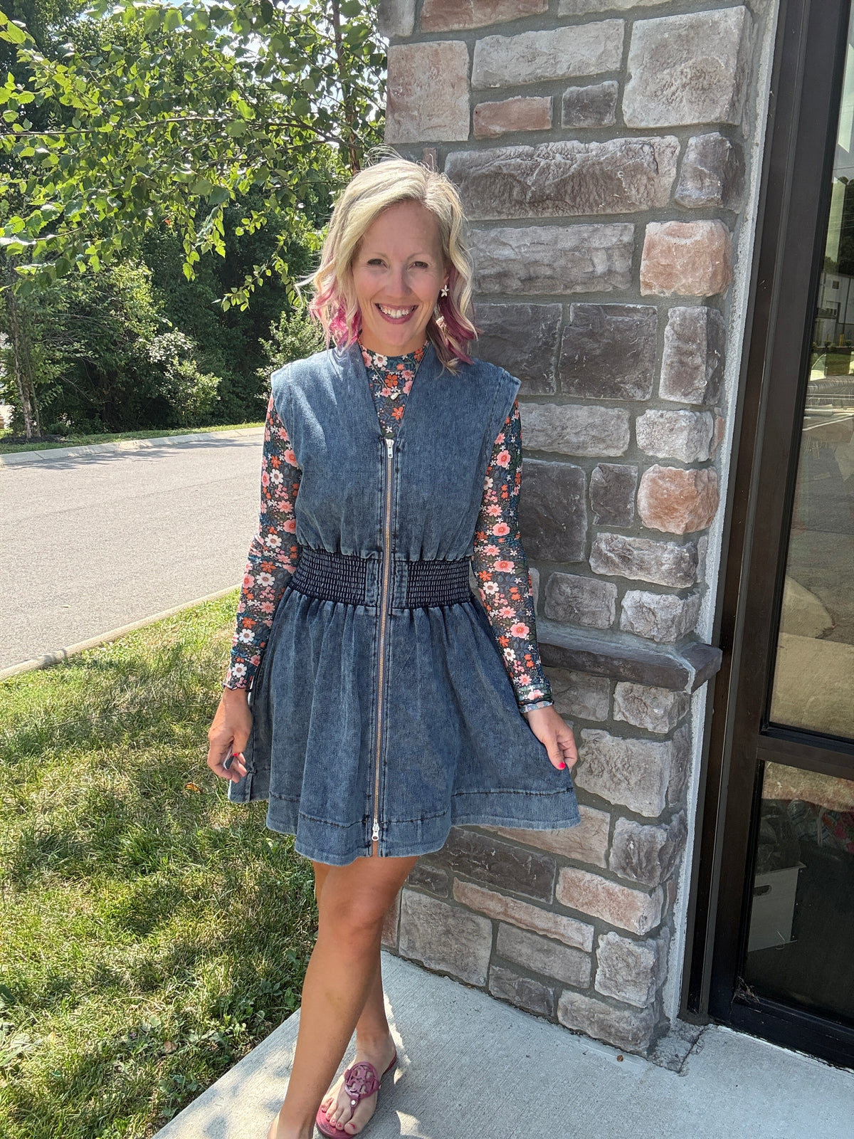 Fall in Bloom Mesh Top