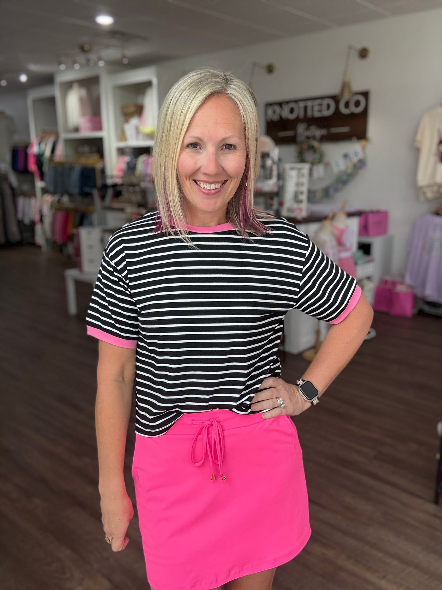 Neon Pink Skort