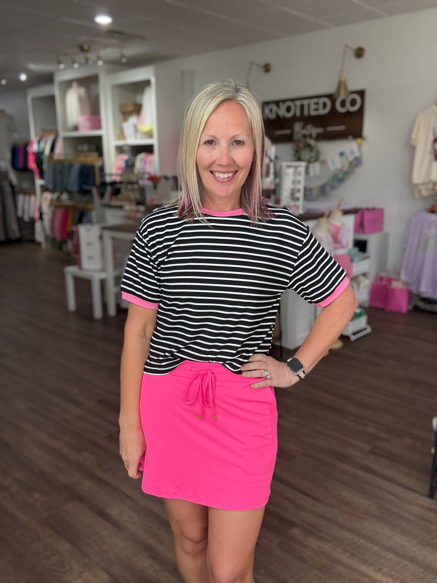 Neon Pink Skort