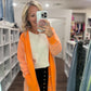 It's Friday Cardi- Orange