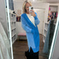 It's Friday Cardi- Blue
