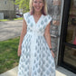 Porcelain Blue Zip Dress