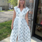 Porcelain Blue Zip Dress