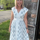Porcelain Blue Zip Dress