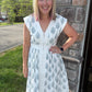 Porcelain Blue Zip Dress