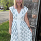 Porcelain Blue Zip Dress