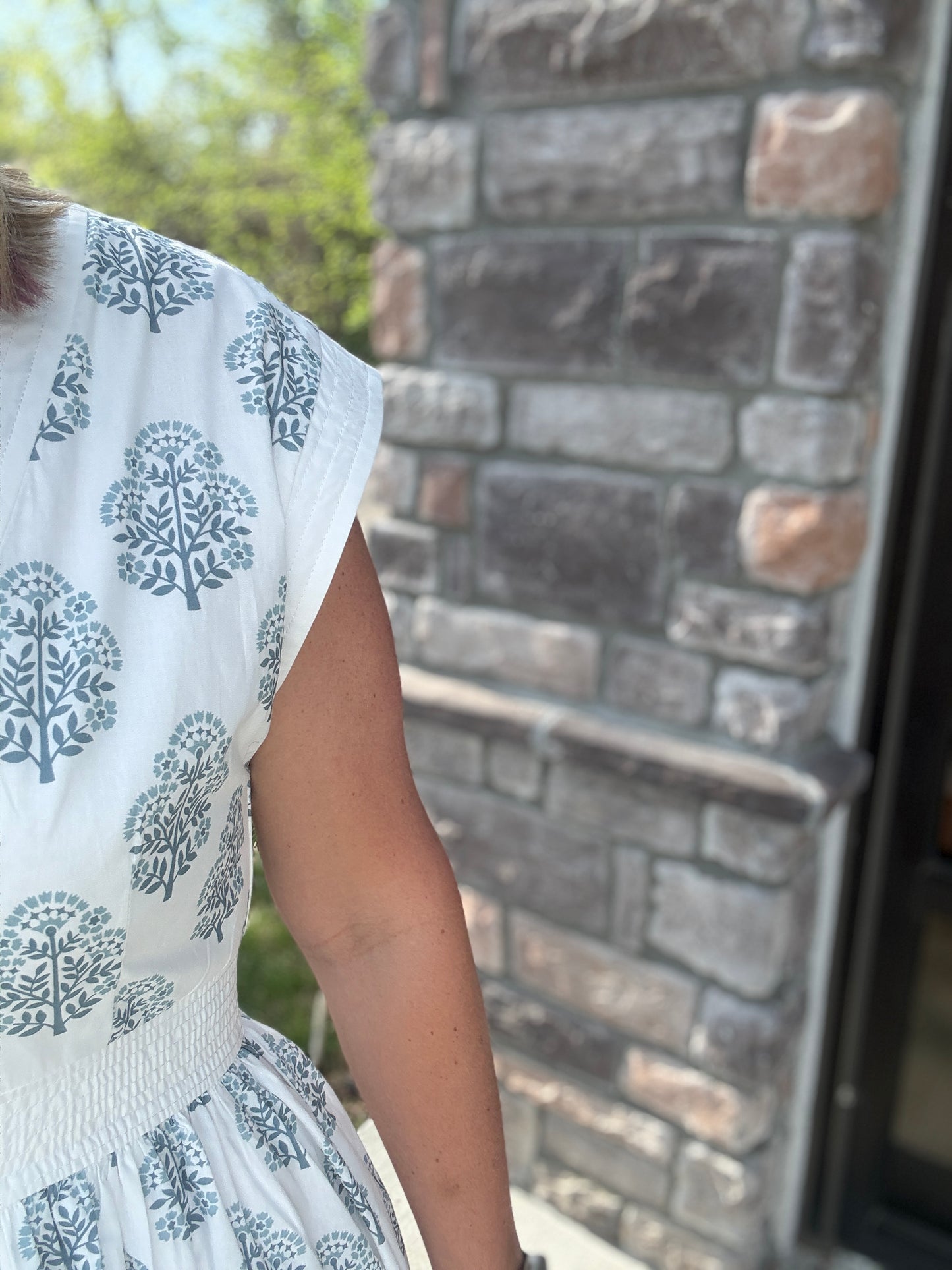 Porcelain Blue Zip Dress