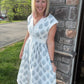 Porcelain Blue Zip Dress