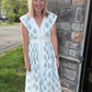 Porcelain Blue Zip Dress