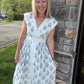 Porcelain Blue Zip Dress