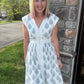 Porcelain Blue Zip Dress