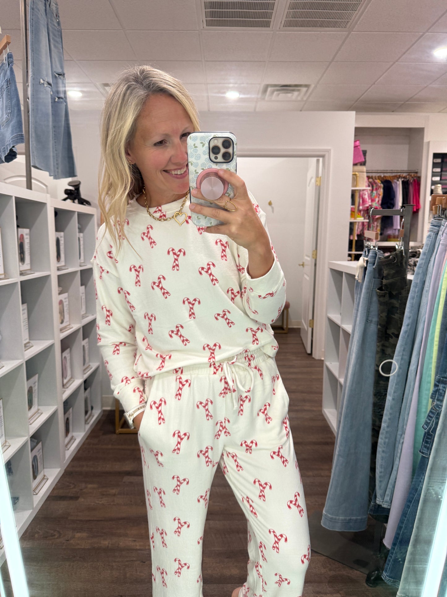 Candy Cane PJ Set