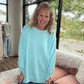 Classic Crew Pullover- Blue Razz