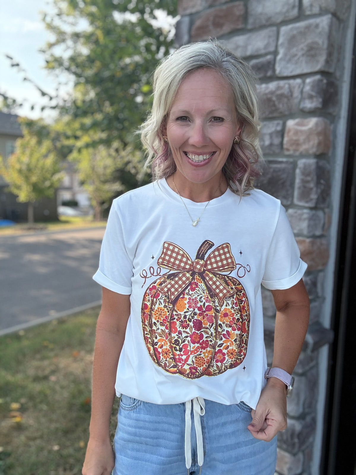 Pumpkin in Bloom Tee