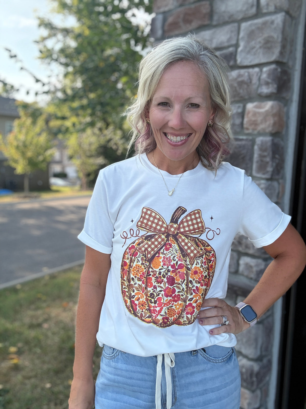 Pumpkin in Bloom Tee