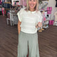 Breezy Days Linen Pant- Sage