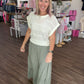 Breezy Days Linen Pant- Sage
