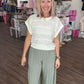 Breezy Days Linen Pant- Sage