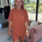 24/7 Ribbed Set - Burnt Orange