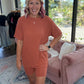 24/7 Ribbed Set - Burnt Orange