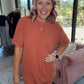 24/7 Ribbed Set - Burnt Orange