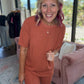 24/7 Ribbed Set - Burnt Orange