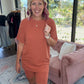 24/7 Ribbed Set - Burnt Orange